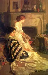 Henry Salem Hubbell, By the Fireside
