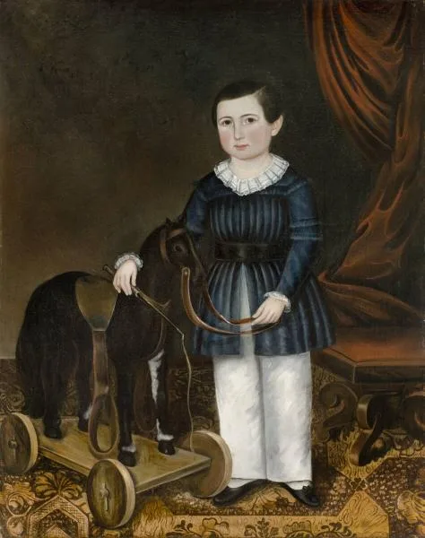 Joseph Whiting Stock, Willard T. Sears (1837-1920) with a Horse Pull Toy