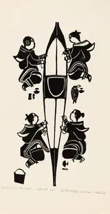 Kiakshuk, Singing Women Sewing Kayak