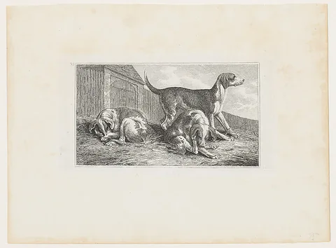 Samuel Howitt, Dogs Playing