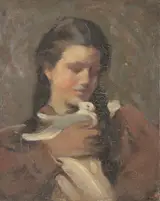 Frederic Yates, Girl with a Pigeon