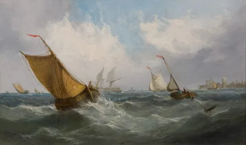 George Chambers, Fishing Boats off Ramsgate