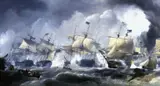 George Chambers, The Battle of Camperdown, 11 October 1797