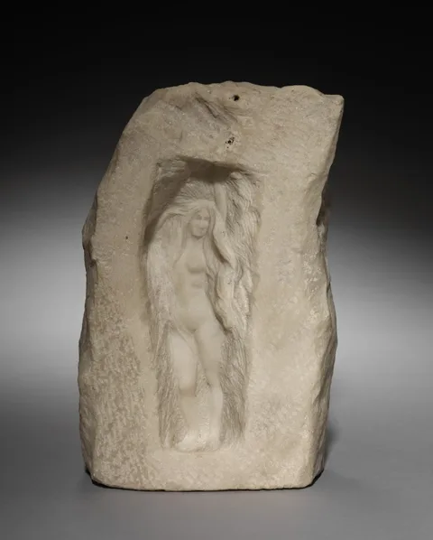 Théodore Rivière, Nude Figure in a Niche