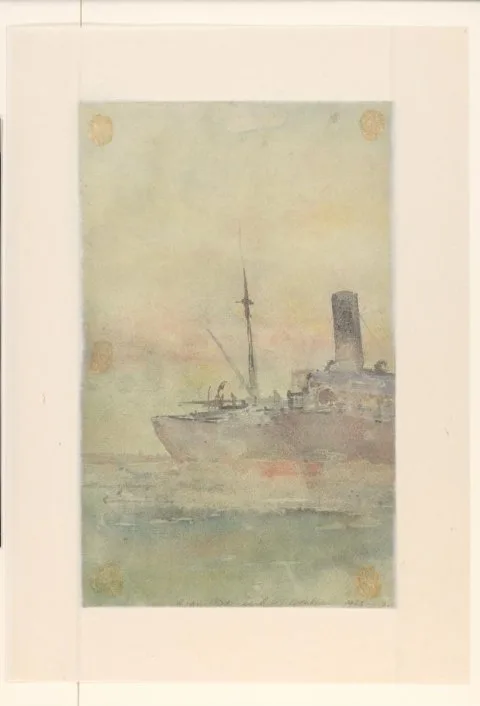 Jan van der Linde, Stoomschip (fragment)