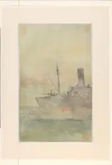 Jan van der Linde, Stoomschip (fragment)