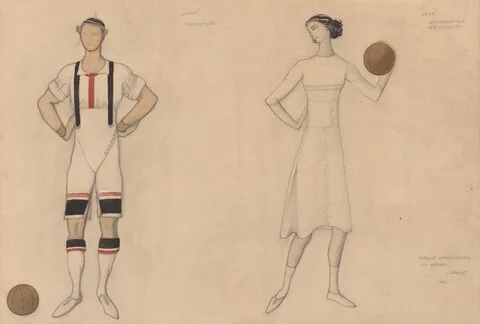 Léon Bakst, Costume Study for "Jeux"