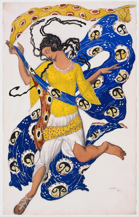 Léon Bakst, The Butterfly (Costume Design for Anna Pavlova)