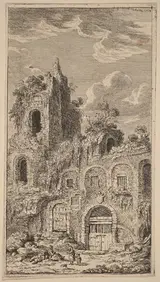Franz Edmund Weirotter, Fragment of the Old City Wall at San Giovanni Laterano