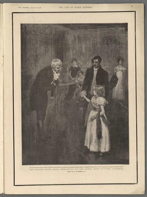 William Hatherell, Sir Walter Scott being introduced to the Queen (then Princess Victoria)
