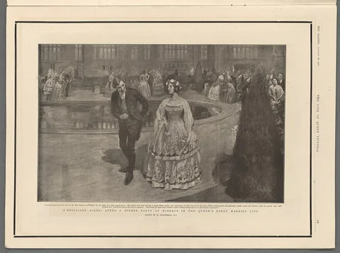 William Hatherell, A brilliant scene after a dinner party at Windsor in the Queen's early married life