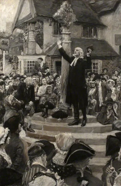 William Hatherell, John Wesley Preaching from the Steps of a Market Cross