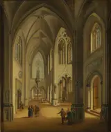 Johann Ludwig Ernst Morgenstern, Interior of a Gothic church