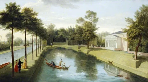 Pieter Andreas Rijsbrack, The Pond and the Temple