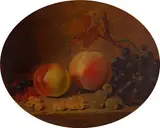 William Duffield, Still Life with Peaches and Grapes