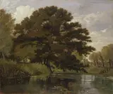 William Alfred Delamotte, On the Isis, Waterperry, Oxfordshire