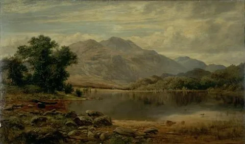 James Docharty, In the Trossachs - Loch Achray from the Island