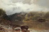 James Docharty, Morning - Mist Clearing off the Hills