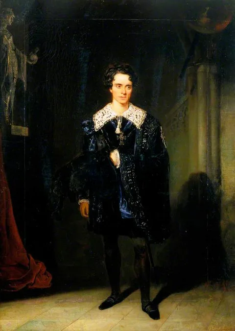 William Daniels, Charles Kean (1811–1868), as Hamlet in 'Hamlet' by William Shakespeare