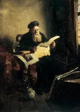 Johannes Weiland, Old Man Reading
