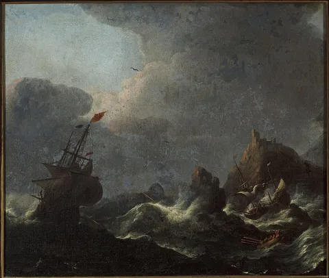Claes Claesz. Wou, Sea storm