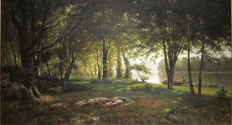 Thomas Corwin Lindsay, LANDSCAPE, RIVER AND FOREST