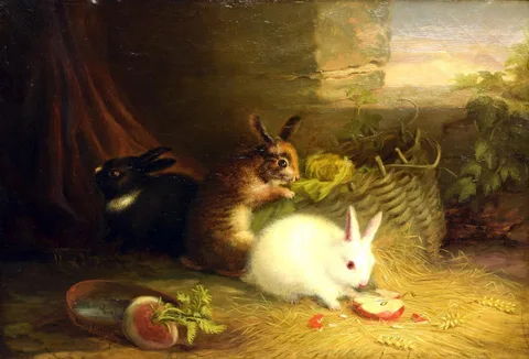 Mary Russell Smith, Three Rabbits