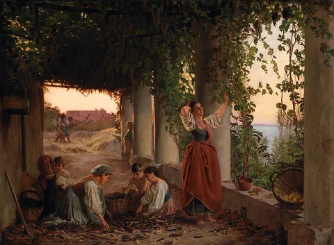 Michael George Brennan, A Vine Pergola at Capri