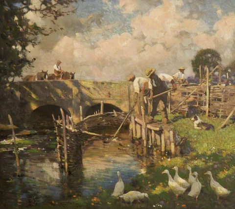Frederick Hall, Preparing for Sheep Washing