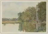 William Fraser Garden, St. James church on the house at hemingford grey, huntingdonshire