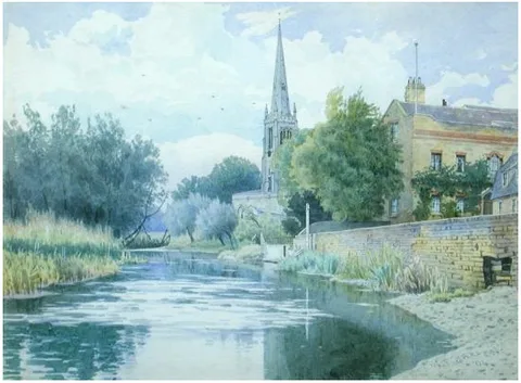 William Fraser Garden, All Saints' church and The Waits, St Ives, Huntingdon