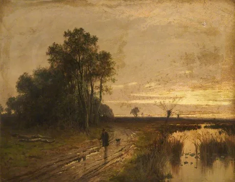 Leopold Rivers, Evening at Beccles, Suffolk