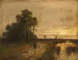 Leopold Rivers, Evening at Beccles, Suffolk