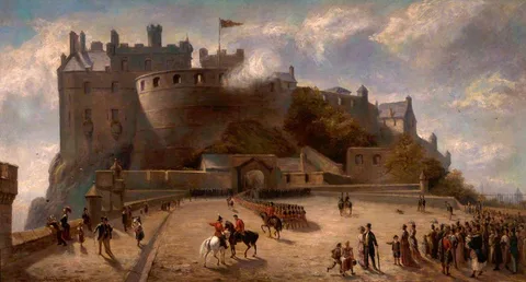 Robert Sanderson, Drill Parade, Edinburgh Castle, 1886