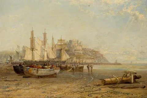 Arthur Joseph Meadows, Low Tide, Mount Orgueil, Jesey