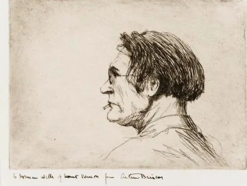 Arthur Briscoe, Portrait of James McBey - Arthur Briscoe