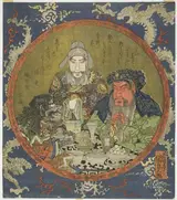 Kunisada Toyokuni Iii, Guan Yu, Liu Bei, and Zhang Fei