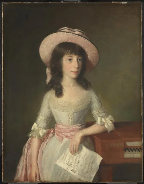 Thomas Hickey, A Girl Leaning against a Piano