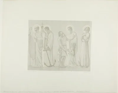 William Thornley, Legendary Saints of France (center frieze)