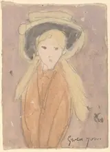 Gwen John, Little Girl with a Large Hat
