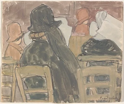 Gwen John, Women and Nuns Seated in Church