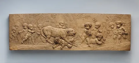 Michel Claude Clodion, Children and Satyr Children with a Pantheress and Her Cubs