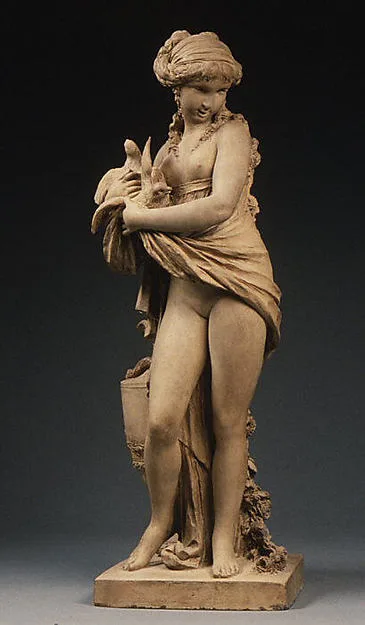 Michel Claude Clodion, Girl with Doves