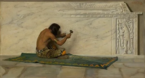 George de Forest Brush, An Aztec Sculptor