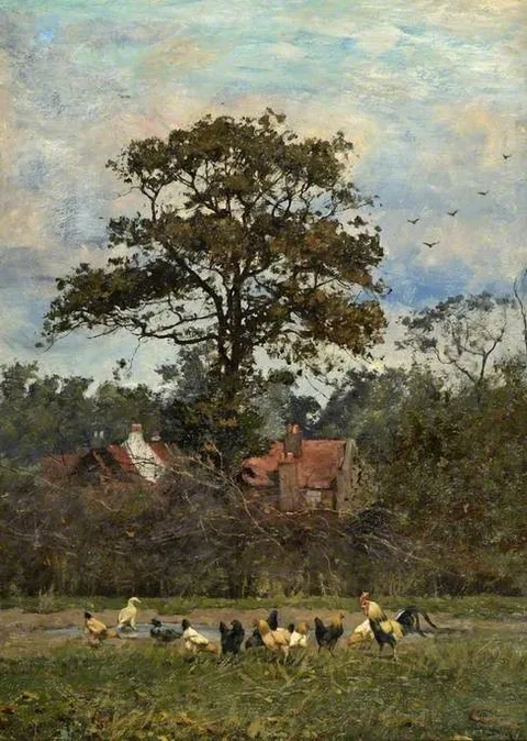 William Baptiste Baird, Landscape with Poultry
