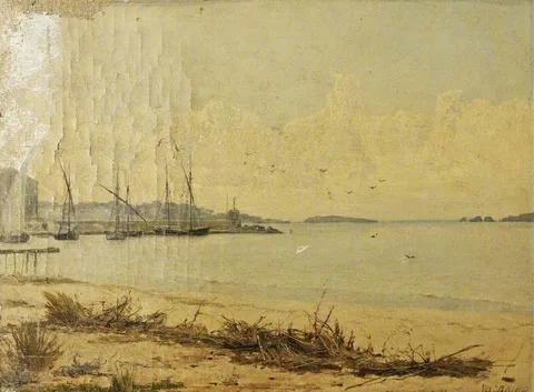 William Baptiste Baird, Harbour Scene