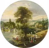 Philippe de Momper, Landscape with water castle
