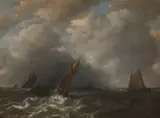 Hendrick Martensz Sorgh, Storm on the Meuse River
