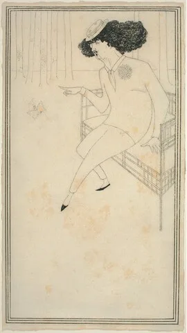 Aubrey Vincent Beardsley, Caricature of J.M. Whistler