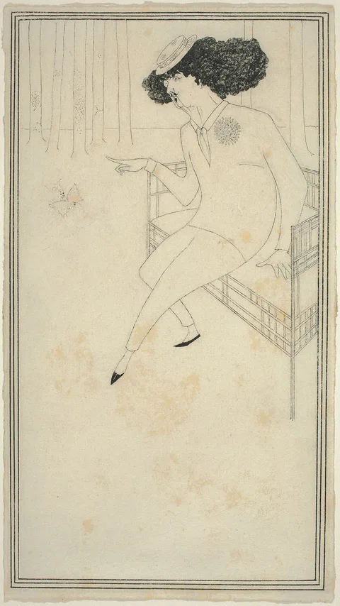 Aubrey Vincent Beardsley, Caricature of J.M. Whistler